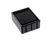 COLOP Q12 KARE MAVİ KASA SİYAH KEÇE - 12X12MM - 2