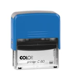 COLOP PRINTER C60 MAVİ KASA SİYAH KEÇE - 37X76MM - 1