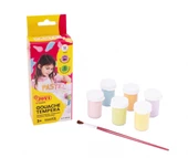 JOVI 520P GUAJ BOYA 6 X 15ML KAVANOZ + FIRÇA PASTEL RENKLER - 6'LI KUTU - 3