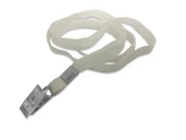 SARFF EKO METAL KLİPSLİ KART ASKI İPİ BEYAZ - 50ADET - 1