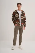 Cazador ERKEK PELUŞ SWEAT TAM FERMUAR HIRKA 5094 HAKİ - 2