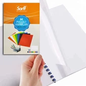 SARFF A4 OPAK BEYAZ PVC CİLT KAPAKLARI - 100ADET - 1
