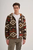 Cazador ERKEK PELUŞ SWEAT TAM FERMUAR HIRKA 5094 HAKİ - 1