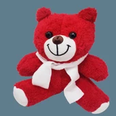 Kırmızı Peluş Oyuncak Ayıcık - 1