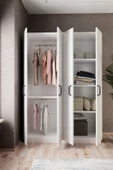 Evdemo Gabi 4 Kapaklı Gardırop  Beyaz - 3