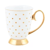 Cristina Re Mug Ivory Polka Gold thumbnail 1