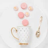 Cristina Re Mug Ivory Polka Gold thumbnail 3