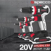 Specco Profesyonel 20V 80Nm. Akülü Darbeli Delme Vidalama 4A Çift Akü Çantalı XSP20V-4041 - 3