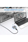 3 In 1 Type-c To Hdmı Usb 3.0 Çevirici Dönüştürücü Adaptör 4k thumbnail 1