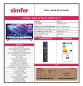 Simfer 43SFSA4B 109 Ekran 43 " Android LED FHD Televizyon thumbnail 7