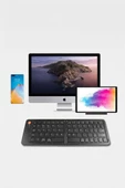 Torima TK-08 Siyah Kablosuz Katlanabilir Şarjlı Taşınabilir Mini Bluetooth Klavye - 3