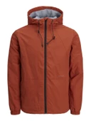 JACK JONES Erkek Softshell Kapüşonlu Su Geçirmez Mont 12215377 - 1