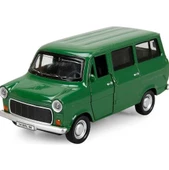 Nostaljik Metal Çek Bırak Ford Sesli ve Işıklı Minibüs Yeşil ( 1/36 Ölçek ) - 1