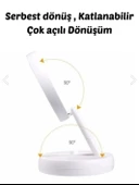 Çift Taraflı Katlanabilir Ledli Makyaj Aynası - 7