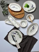 Tabak Evi Porselen Fulya Lavanta Kahvaltı Takımı 6 Kişilik 14 Parça - 3