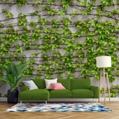 Sarmaşıklı Duvar Teması Duvar Kağıdı Baskı thumbnail 1