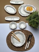 Tabak Evi Porselen Fulya Olivo Kahvaltı Takımı 6 Kişilik 14 Parça - 5