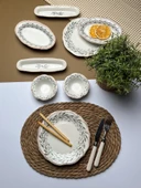 Tabak Evi Porselen Fulya Olivo Kahvaltı Takımı 6 Kişilik 14 Parça - 2