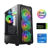 Xaser Xsr887 i7 12700F 16GB Ram 512GB M.2 NVMe SSD 8GB RTX4060Ti 23.8" 180Hz Curved Oyuncu Bilgisayarı thumbnail 2