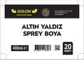 20 Adet (1 Koli) Akrilik Altın Yaldız Sprey Boya 400 Ml. thumbnail 5