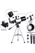 BGZ STORE   Profesyonel Astronomik Teleskop 150x Yakınlaştırma - 70mm Objektif Uzay-ay-doğa Gözlem Teleskobu - 2