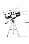 BGZ STORE   Profesyonel Astronomik Teleskop 150x Yakınlaştırma - 70mm Objektif Uzay-ay-doğa Gözlem Teleskobu - 3