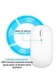 BGZ STORE   Kablosuz Bluetooth Şarjlı 2.4Ghz Mouse Tablet Telefon Pc Uyumlu- Sessiz Tıklama - 5