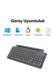 BGZ STORE   Bluetooth Klavye +2.4Ghz Kablosuz Kendinden Standlı Tablet Telefon Tv PC Android IOS Windows Numerik - 3