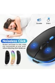 Aksesuar   Şarjlı Kablosuz Mouse Bluetooth ve 2.4ghz- RGB Işıklı - Sessiz Tıklama - 6