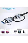 UmoTech   7 Port Usb 3.0 Hub 7in1 Usb 3.0 Hub Çoklayıcı Pc Bilgisayar Uyumlu Veri Aktarımı Mouse Klavye Bağlan - 5