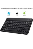 UmoTech   Bluetooth Klavye Telefon Tablet Bilgisayar Uyumlu Slim Şarjlı Kablosuz Klavye - 5