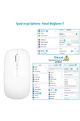BGZ STORE   Kablosuz Bluetooth Şarjlı 2.4Ghz Mouse Tablet Telefon Pc Uyumlu- Sessiz Tıklama - 6