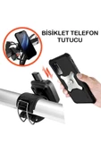 BGZ STORE   Bisiklet Motorsiklet Gidon Telefon Tutucu 2in1 Kol/Bilek Takılan Band Pratik Kilitli Telefon Tutucu - 3