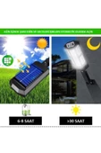 UmoTech   Yüksek Performanslı 9000W Güneş Enerjili LED Aydınlatma Lambası Uzaktan Kumandalı Hareket Sensörlü - 5