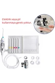 UmoTech   Profesyonel Ağız Duşu Pilsiz Ve Elektriksiz Duvar Askılıklı 6 Başlıklı Aile Boyu Irrigatör - 3
