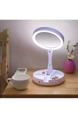 BGZ STORE   Seyahat Makyaj Aynası, Taşınabilir Katlanır 1x/10x Büyüteçli LED Işıklı Çift Taraflı Makyaj Aynası - 5