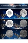 BGZ STORE   Profesyonel Astronomik Teleskop 150x Yakınlaştırma - 70mm Objektif Uzay-ay-doğa Gözlem Teleskobu - 4