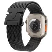 Apple Watch 10 42mm Redclick KRD-25 Metal Hasır Kordon - 1