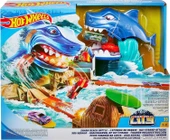 HOT WHEELS CİTY SHARK BEACH BATTLE KÖPEKBALIĞI KUMSAL YARIŞI - 1