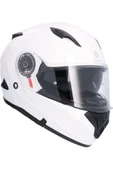 SHIRO FLİP UP 4002 SH-508SV TRITON SOLİD PEARLWHİTE SUNVİZOR M - 1
