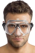 Cressi Eyes Evolution Crsytal Maske Hypoalerjik siliko şeffaf siyah - 2