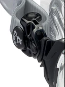 Cressi Eyes Evolution Crsytal Maske Hypoalerjik siliko şeffaf siyah - 3