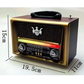 NNS Ns-8189 Usb / Tf Kart / Fm Retro Taşınabilir Bluetooth Hoparlör - 3