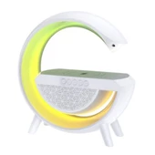 Kablosuz Şarj Standlı RGB Hoparlör - 3