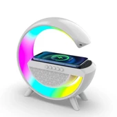 Kablosuz Şarj Standlı RGB Hoparlör - 4