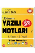 8. Sınıf 1. Dönem Yazılı Denemeleri ve Yazılı Notları - Tonguç Yayınları - 2