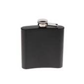 Siyah 6 oz Çelik Cep İçki Kanyak Matarası - 2