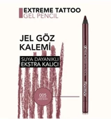 Flormar Extreme Tattoo Ekstra Kalıcı Mat Jel Göz Kalemi 005 Very Berry - 5