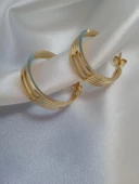 Paslanmaz Çelik Kaburga Küpe - 3