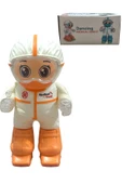Robot Pilli Işıklı Sesli Müzikli Patenli Kayan Medical Robot Oyuncak 18 CM thumbnail 1